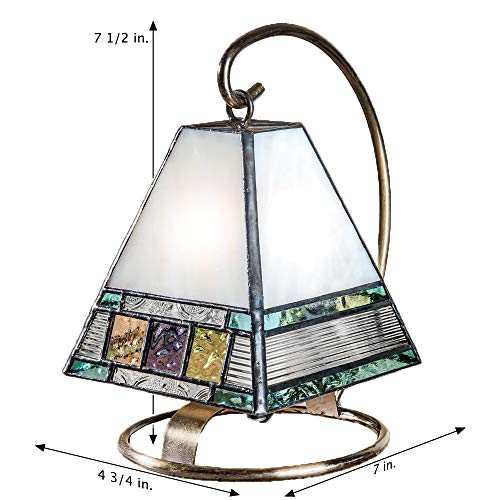 Small Lamp Tiffany Style Stained Glass Decorative Accent Night Light
