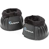Shires Fleece Trim Bell Boots Full(BLK/BLK)