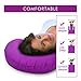 WENFENG Inflatable Camping Pillow, Ergonomic Pillow for Neck & Lumbar Support, Portable and Ultralight, Provide Comfortable Sleeping While Traveling, Backpacking or Camping