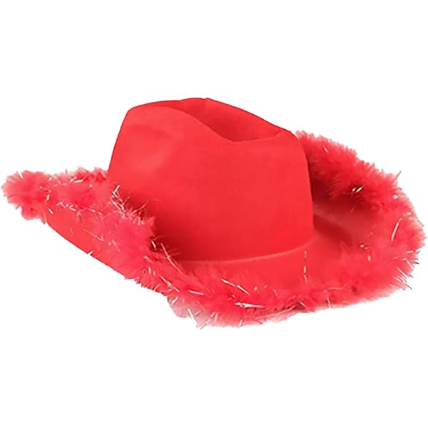 YOLAI Women Men Cowgir𝐥 Hat with Feather Wide Brim Fel𝐭 Cowboy
