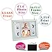 Gimars DIY Large Safety Ink Pad & 4x6”Baby Handprint Footprint Photo Frame Kit with 6 Sheet Thicker Paper to Create Baby's Prints - A Perfect Baby Shower Gift
