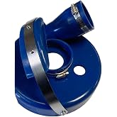 7" Polyurethane Dust Shroud for Angle Grinders and Threaded Grinding Wheels | Include adapters to fit angle grinders from Dewalt, Makita, Metabo, Hitachi, Milwaukee, and Blastrac