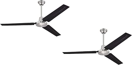 Ciata Lighting Industrial 56 Inch Three Blade Indoor Ceiling Fan