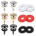 Canomo Guitar Strap Part Includes 3 Pair Guitar Strap Buttons End Pins and 3 Pair Rubber Guitar Strap Blocks, Multicolor(Mushrooms Head)