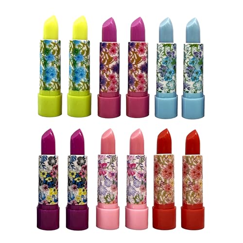 Aloe Mood Lipstick 12 Assorted Lipsticks Color Changing Magic Lipstick, Temperature Activated Lip Color