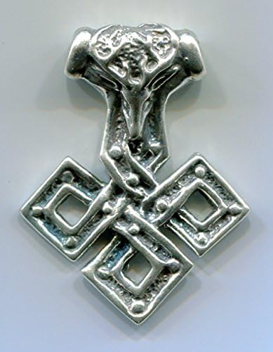 Stag Knot Thor's Hammer - Sterling Silver