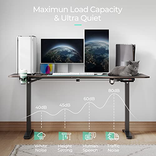 LINSY HOME Height Adjustable Electric Standing Desk for Home Office