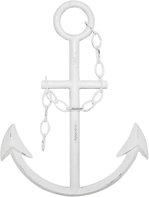 Amazon Com Wall Charmers 16 White Cast Iron Metal Anchor Wall