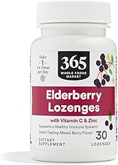365 by Whole Foods Market, Elderberry & Zinc Lozenges, 30 ct