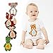 Pearhead First Year Monthly Milestone Felt Animal Photo Sharing Baby Belly Stickers, 1-12 Months