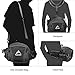 MALEDEN Lightweight Water Resistant Waist Pack Bag with Water Bottle Holder and Shoulder Backpack (Black)