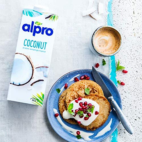 Alpro Kokosnussdrink mit Reis â Vegan, milchfrei, glutenfrei â Ohne Zuckerzusatz â Von Natur aus laktosefrei â Reich an Ballaststoffen, Calcium und Vitaminenâ 8 x 1L â Haltbar – Bild 3
