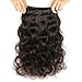 Perstar Hair Brazilian Body Wave with Closure Virgin Remy 3 Bundles with 4