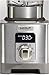 Wolf Gourmet High-Performance Blender, 64 oz Jar, 4 Program Settings, 12.5 AMPS, Blends Food, Shakes and Smoothies, Silver Knob with Black Knob Accessory, Stainless Steel (WGBL120SR)