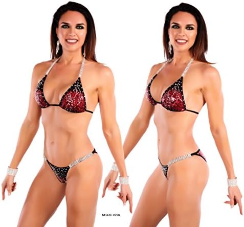 Elegantfitt Competition Bikini Suit with Imitation Swarvoski Crystals