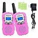 Funkprofi Walkie Talkies for Kids 22 Channels Long Range Rechargeable Walkie Talkies with Battery and Charger, Gift for Boys and Girls, 1 Pair (Pink)