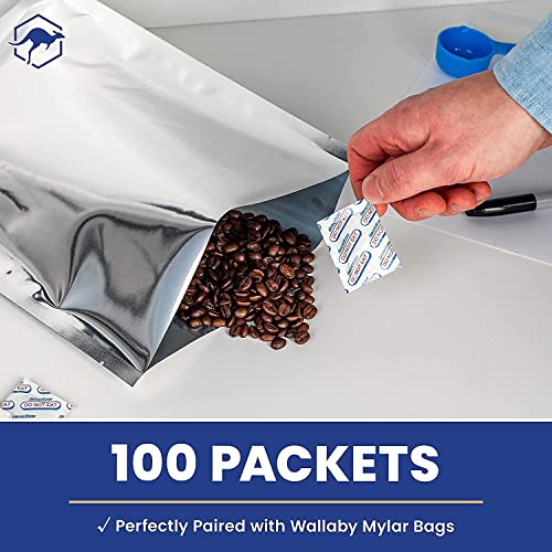 Wallaby 400cc Oxygen Absorbers for Long Term Food Storage 100 count