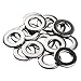 HIFROM 100pcs M8 Flat Washers 304 Stainless Steel Metric Flat Washers Set Replacement for Bolt Screw (M8X16X1.6mm)