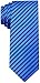 Scott Allan Collection Dark Royal Blue Necktie - Woven Ties for Men - Blue and Black Wedding Tie for Groomsmen