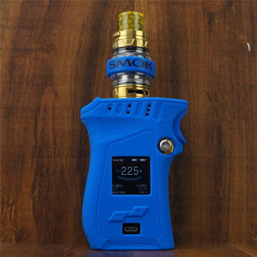 ModShield for Smok MAG 225W TC LEFT HANDED EDITION Silicone Case & Smok Band ByJojo Cover Shield Wrap Skin (Blue)