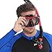 COPOZZ Diving Dry Top Snorkel with One-Way Purge Valve Silicone Mouthpiece for Scuba Diving Freediving