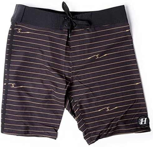 The Mad Hueys Boardshorts Collection (32, Hooklines Black/Gold)