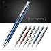 Alumina Retractable Ballpoint Pens, Black Ink, Dozen Box 6 pack (Mixed color)