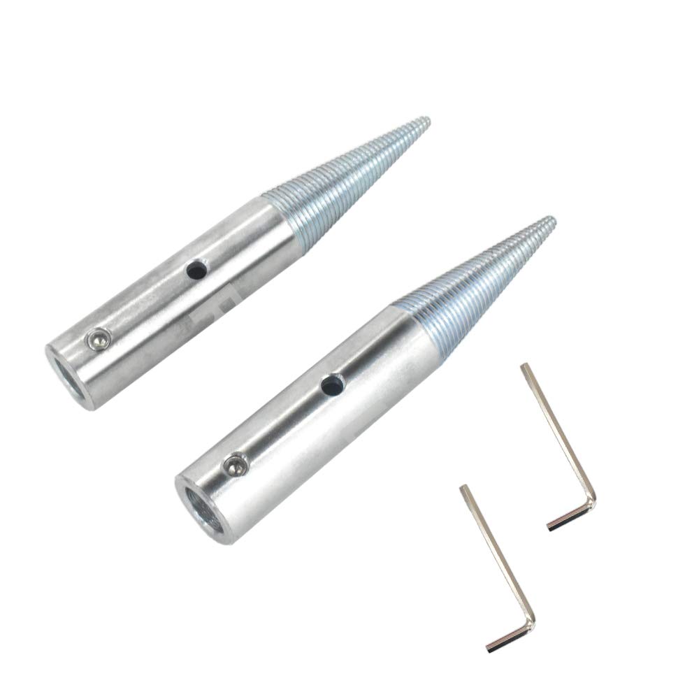 1/2" (12.7mm) Tapered Spindle Adapter Pair for 3/16-3/4" Arbor Hole Cotton Buffing Polishing Wheels Left & Right - 1Pair