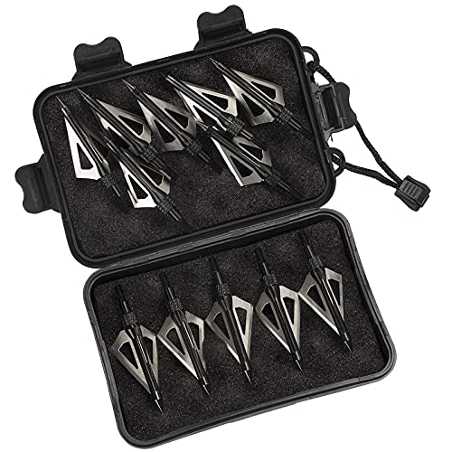 Jupitoo Hunting Broadheads 100 Grain Crossbow Tips 3 Fixed Blades