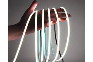 16.4FT/5M String Light USB-Powered LED COB Strip Light - Flexible Cuttable Tape Light with Adhesive Backing, 6000K/3000K Colo