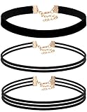 FIBO STEEL 1-5Pcs Choker Necklace for Women Girls Choker Velvet Necklace Adjustable