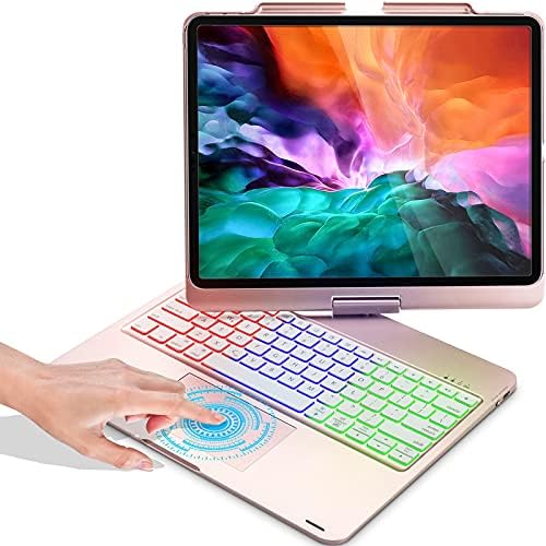 Touchpad Keyboard Case for iPad Pro 12.9 2020 & 2018, Compatible with