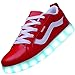 Odema Men USB Charging LED Sport Shoes Flashing Sneakers