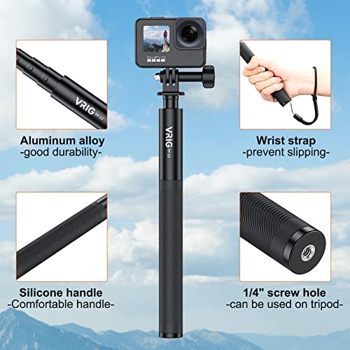 VRIG TP-13,131cm(51inch) Invisible Monopod for Insta360 ONE X3, X2