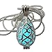 Wishing Teardrop Fairy Magical Fairy Glow in the Dark Necklace-aqua-sil