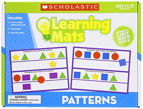 Scholastic Teacher's Friend Patterns Learning Mats, Multiple Colors (TF7103)