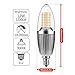gezee LED Candelabra Bulb, Non-Dimmable, 100 Watt Equivalent, 12W LED Candle Bulbs, Warm White 3000K, 120V, 1200Lumens, E12 Base, Chandelier Bulbs, Torpedo Shape(4-Pack)