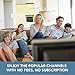 ANTOP Paper Thin Smartpass Amplified Indoor HDTV Antenna,with High Gain and Built-in 4G LTE Filter–35/50 Mile Long Range 360 Degree Reception – 10ft Cable - 4K UHD Ready,