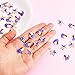 Geyoga 40 Pieces American Flag Heart Charms USA Star Charms Heart Flag Pendant with Gold Plated Ornament for 4th of July DIY Decoration