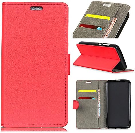 Dpowro Samsung Galaxy S9 Wallet case, Samsung Galaxy S9 Flip case, Classy Slim Leather Wallet, ID Credit Card Slot Holder for Samsung Galaxy S9 - Red