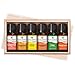 Plant Therapy Essential Oils Fruits Set - Grapefruit, Tangerine, Lemon, Mandarin, Lime, Orange Sweet In A Wooden Box 100% Pure, Undiluted, Natural Aromatherapy, Therapeutic Grade 10 mL (1/3 oz)