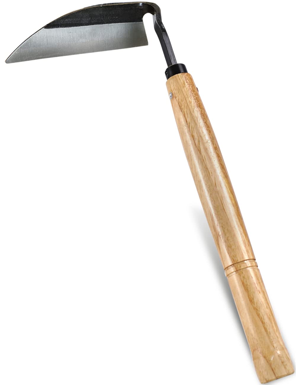 Photo 1 of TOYPOPOR Japanese Weeding Sickle Hoe, Gardening Tools, Weed Remover, Hand Weed Cutter, Kama Twisted Scythe with High Carbon Steel Blade for Cutting Grass, Soil loosening, harvesting, Digging