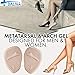 Premium Ball of Foot Cushion - Metatarsal Pads Metatarsal Cushion - High Heel Inserts for Women (6pcs) - Soft Gel Insoles and Shoe Inserts - Mortons Neuroma Pain Relief - Forefoot Cushioning