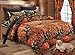 Regal Comfort The Woods Orange Camouflage Premium Luxury Queen Comforter Camo Bedding Set for Hunters Cabin or Rustic Lodge Teens Boys and Girls