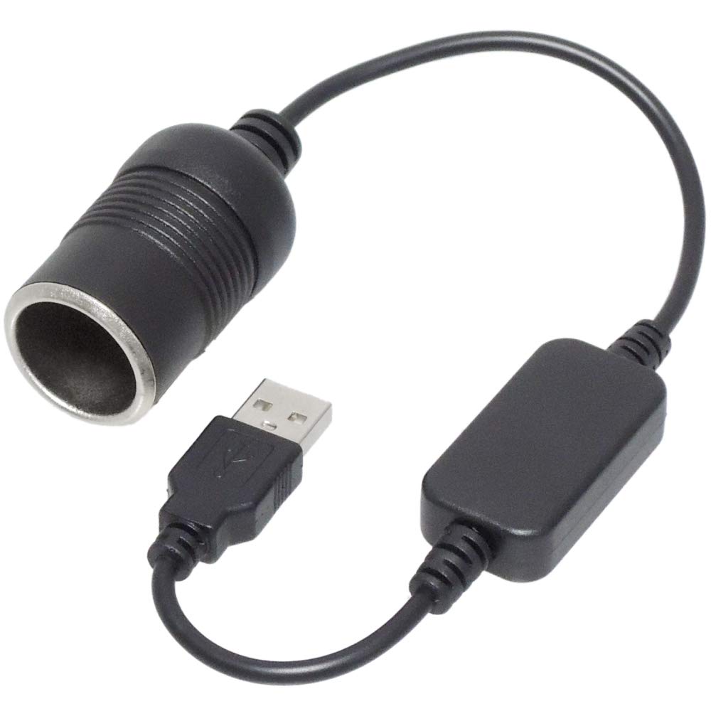 KAUMO USB → シガーソケット12V 昇圧 12W対応 変換ケーブル 30cm商品画像