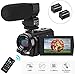 Video Camera Camcorder,Digital Camera Recorder with Microphone 1080P 30FPS 24MP 3