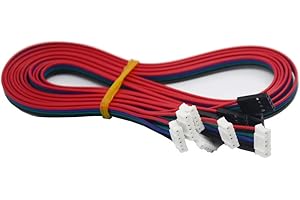 Iverntech 6pcs 1M XH2.54 Dupont 4pin to 6pin Terminal Stepper Motor Cables for 3D Printer Nema 17 Stepper Motor