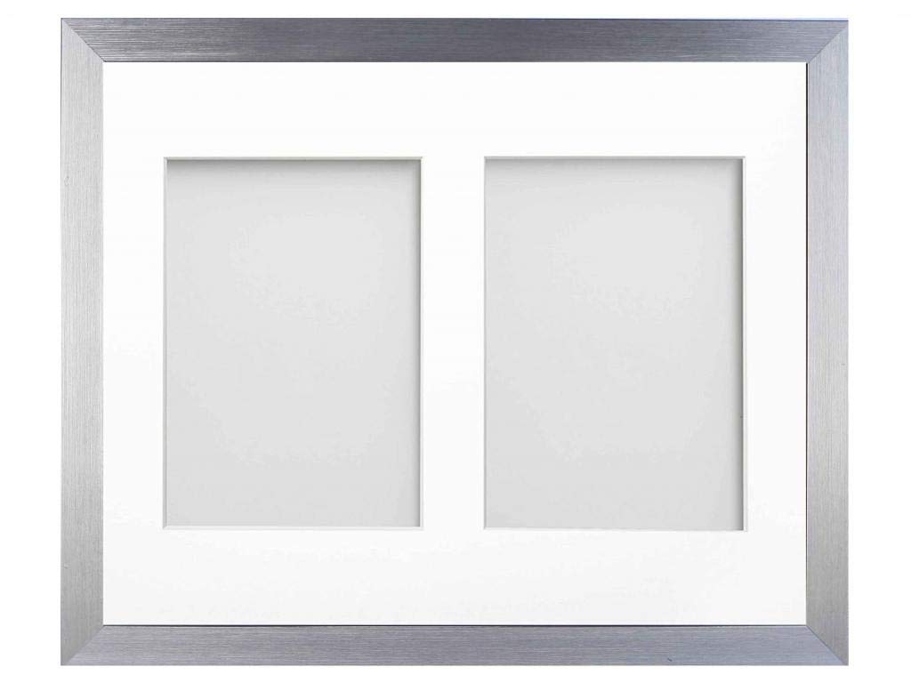 Frame Company Simpson Silver Multi Aperture Photo Frame, 16x12 for 8x6 inch (x2)