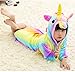 NOUSION Children’s Unisex Hooded Bathrobes, Nightgown Flannel Pajamas Robe Unicorn Boys Girls Sleepwear