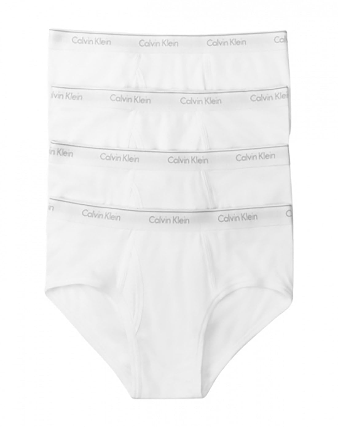 Photo 1 of Calvin Klein Men's Underwear Cotton Classics 4 Pack Briefs, White, Large